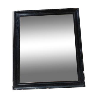 Mirror Patinated black wood frame 0923052