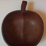 Teak apple bowl