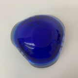 Mid century design set of 4 blue murano glass bowls , 1970's