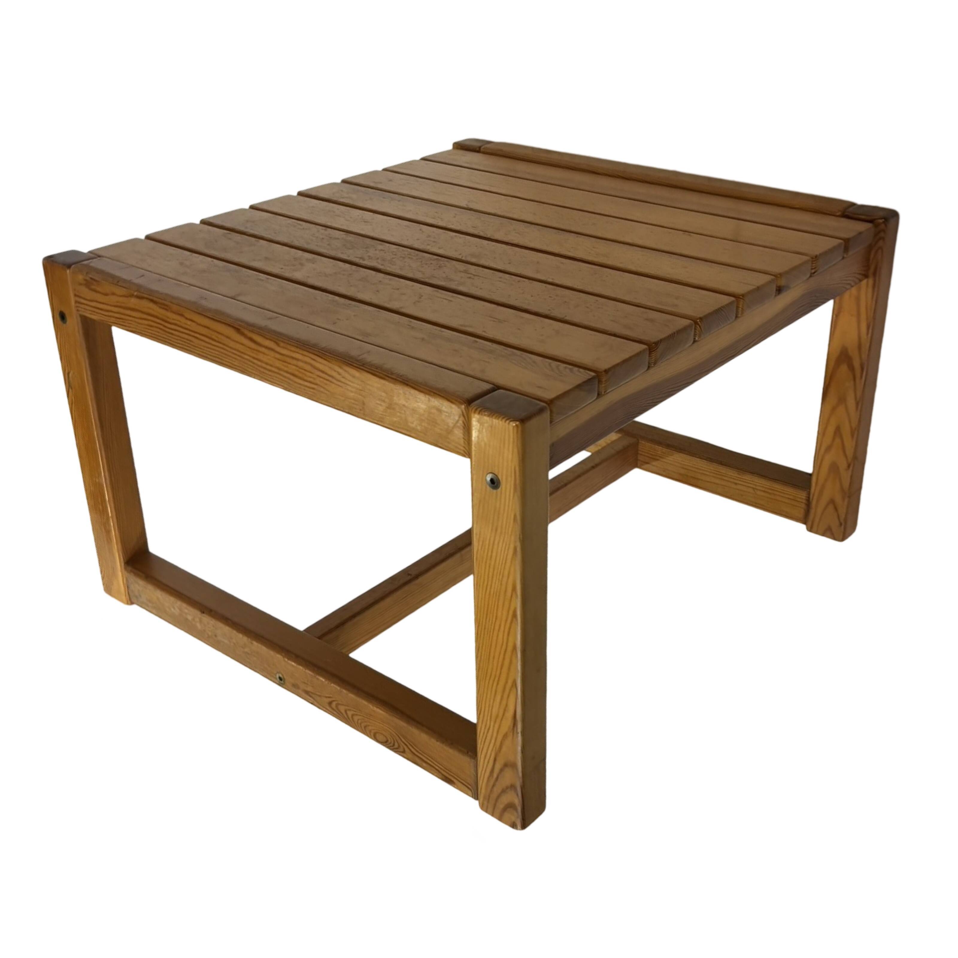 Vintage Wooden Coffee Table Karin Möbring for Ikea 70's Design