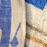 Handmade blue Beni Ourain rug 150/250cm