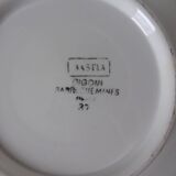 Vintage round-capped plate Digoin Sarreguemines model Bastia 231106