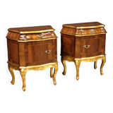 Pair of Venetian bedside tables from the 20th century