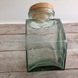 Thick glass jar
