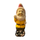 Ancient terracotta garden gnome