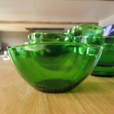 10 coupelles en verre Vereco vert