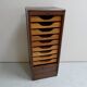 Vintage filing cabinet with roller shutter