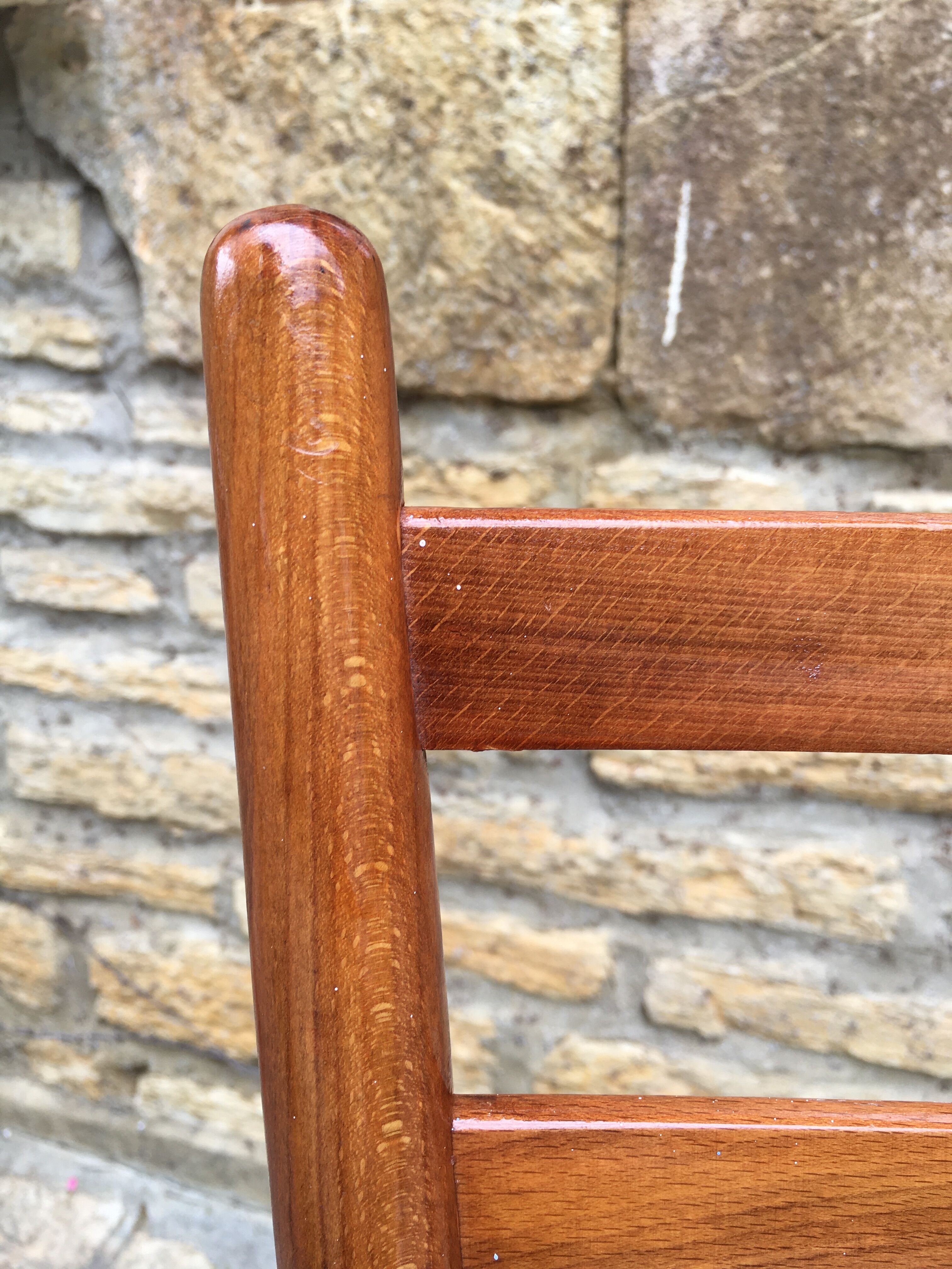 Italian chair in rope and wood