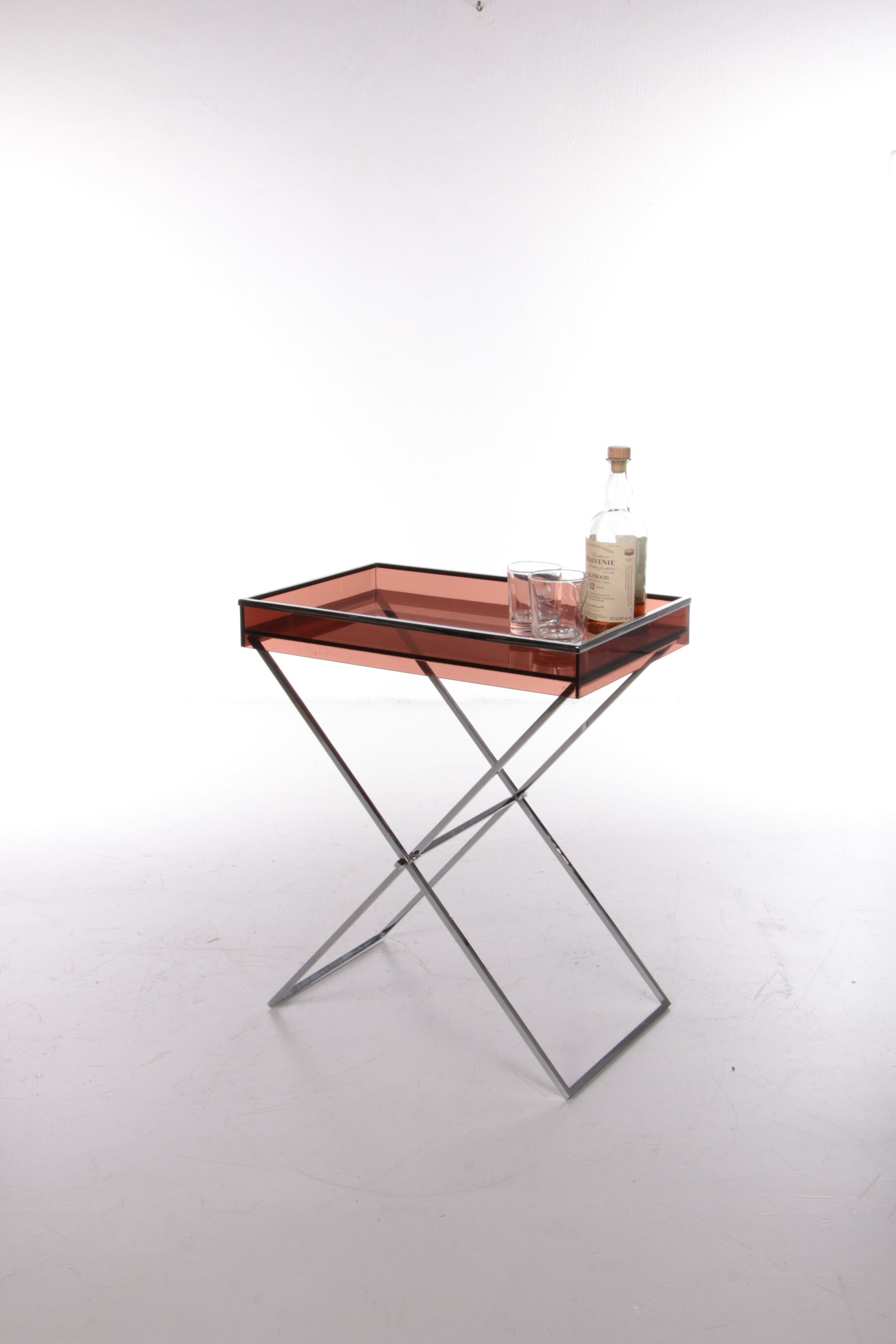 Vintage plexiglas sidetable 1970 France