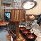 Rattan bedside lamp