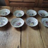 Cups Porcelain Pearly A G Dessert Bowl Liseré Golden Old Lot of 8