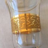 Vintage gold-plated bell-shaped carafe