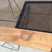Table basse et haute tréteaux