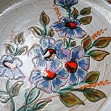 Vallauris 1970, hand-made terracotta plate