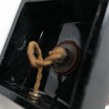 Art Deco style lamp foot in glass and ceramics