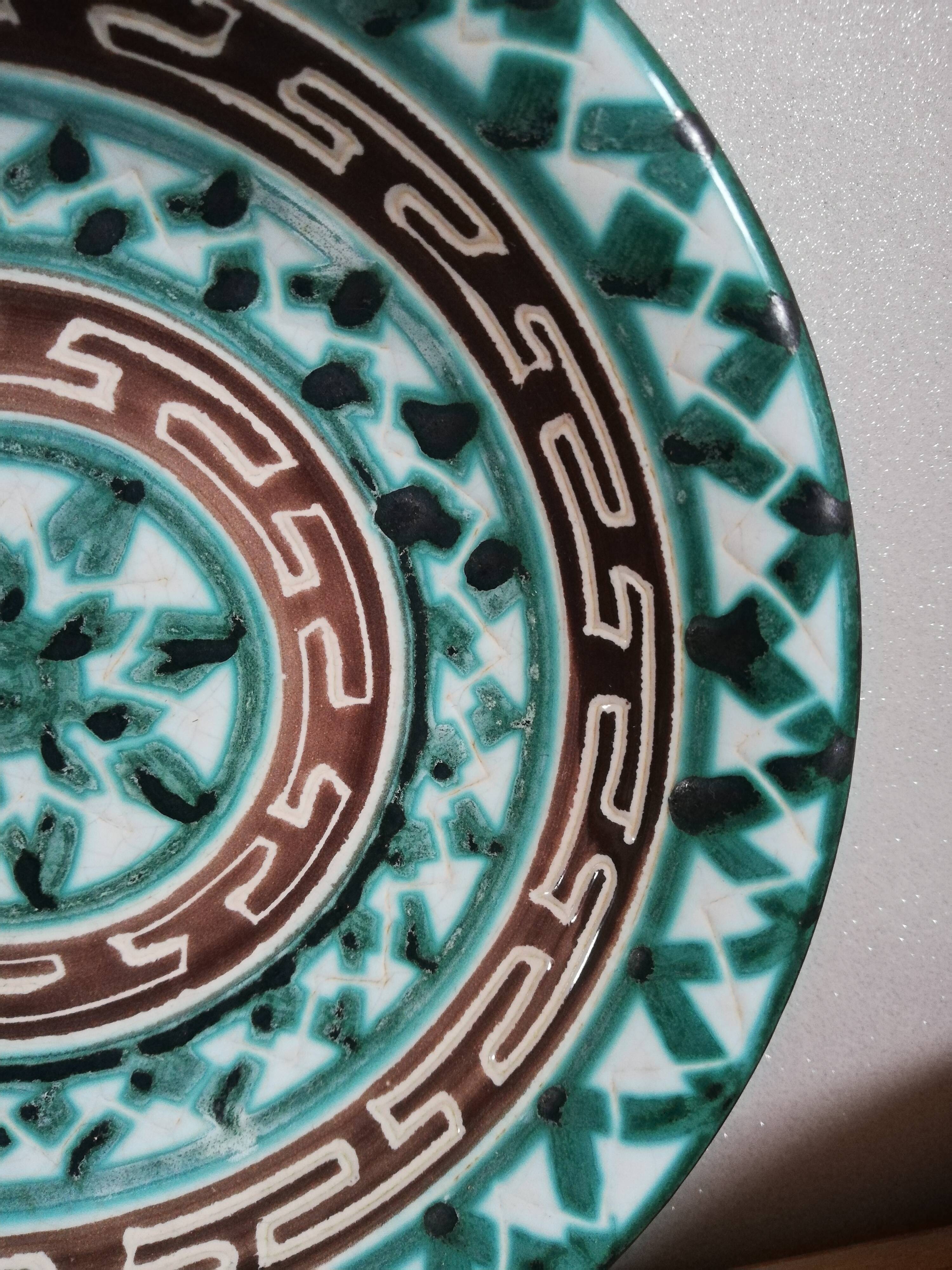 Series of 4 hollow plates Robert Picault Vallauris