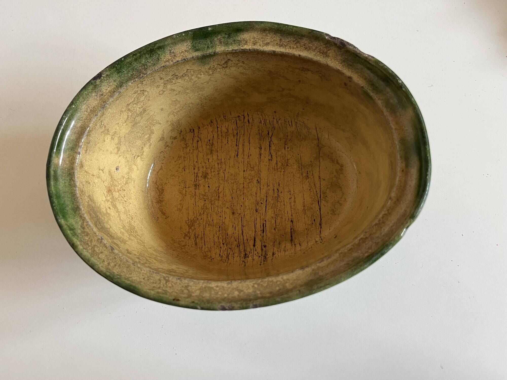 Farm terrine in glazed earthenware from the late 19th century by the Orchies Manufacture.