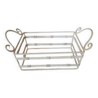 Off-white metal basket