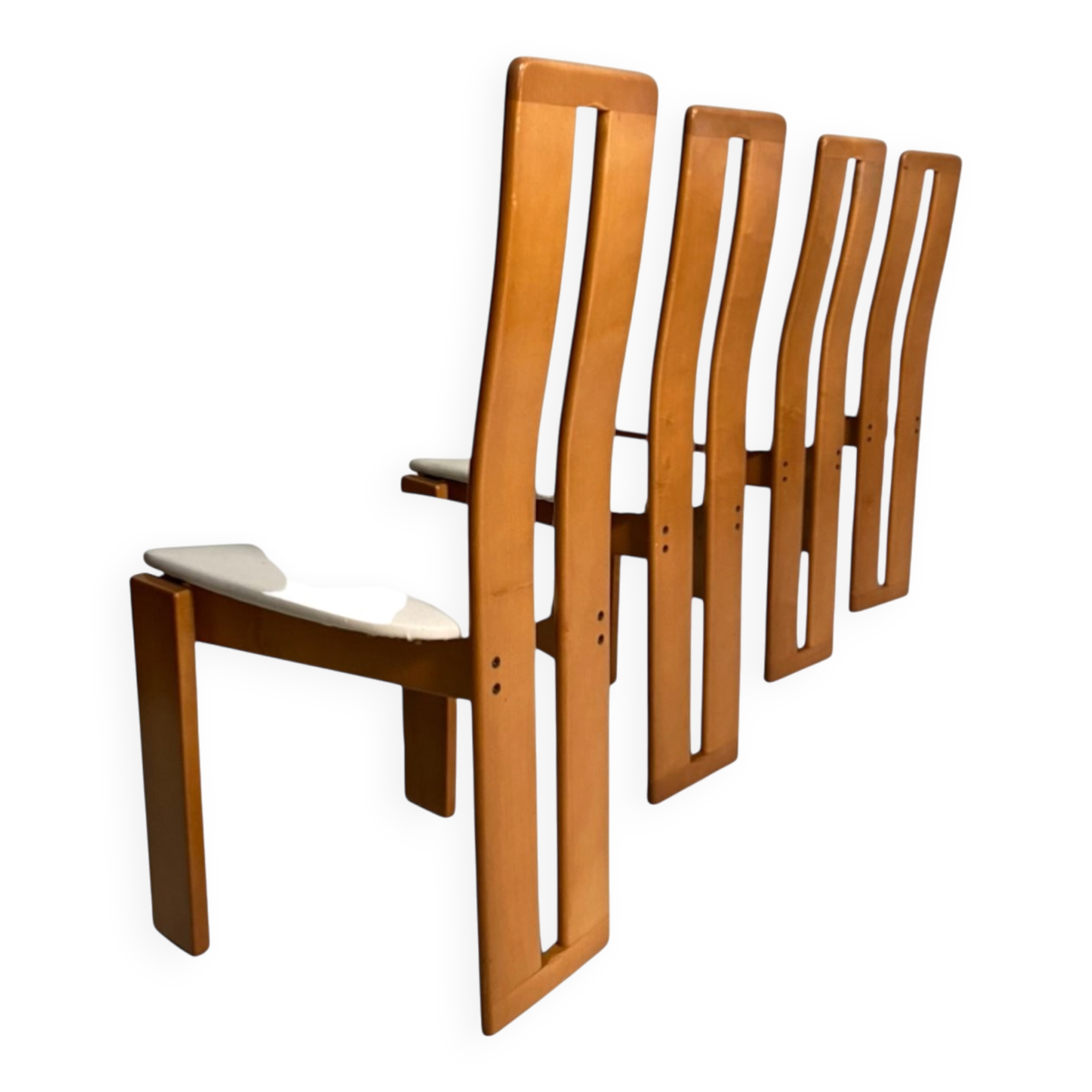 Chairs attributed to Mario Marenco for Mobil Girgi, Italy, 1970s, Set of 4