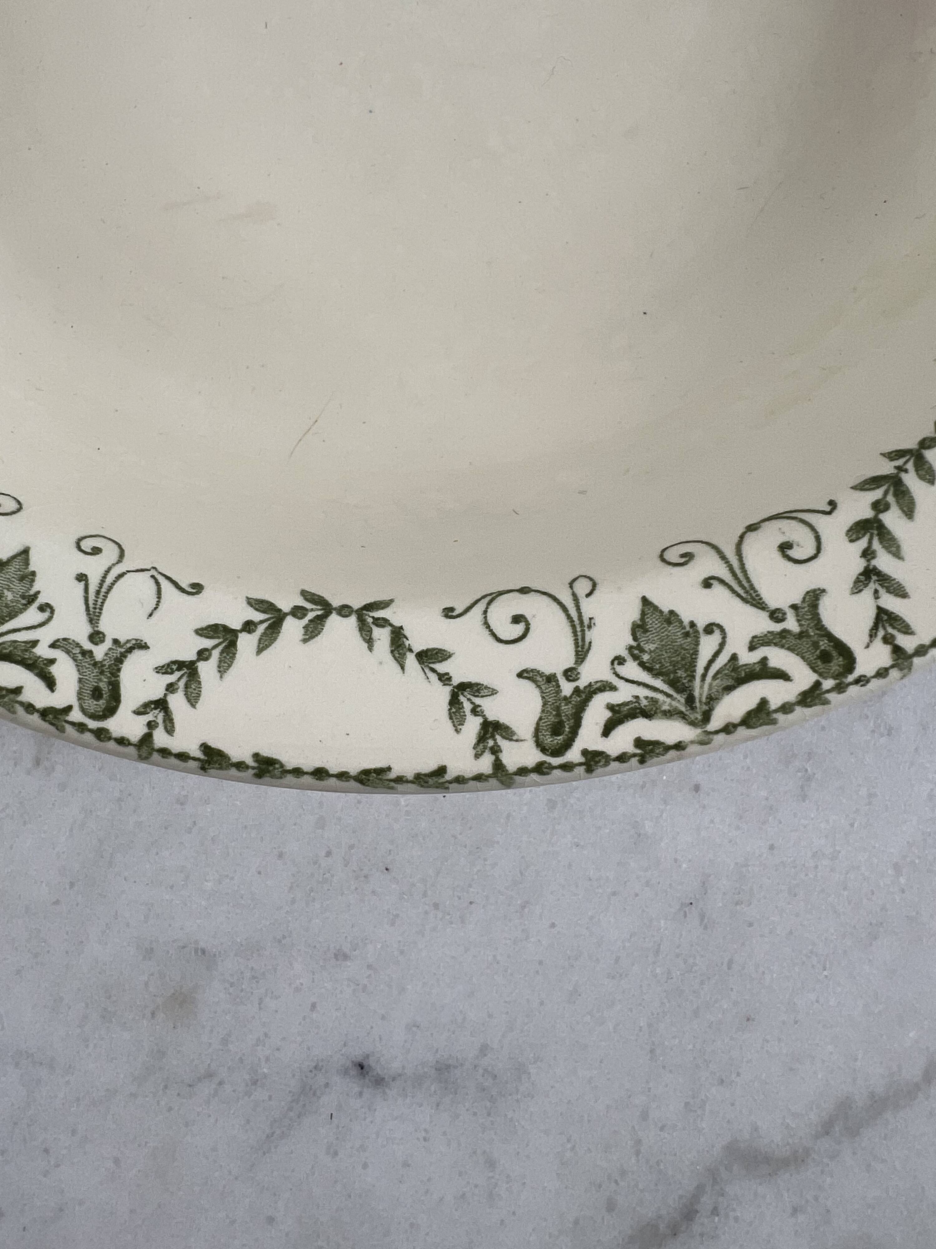 Iron earth large dish Sarreguemines Thérèse