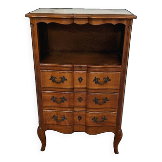 Vintage wooden chest of drawers / bedside console entrance furniture