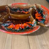 Plat vallauris poisson vintage