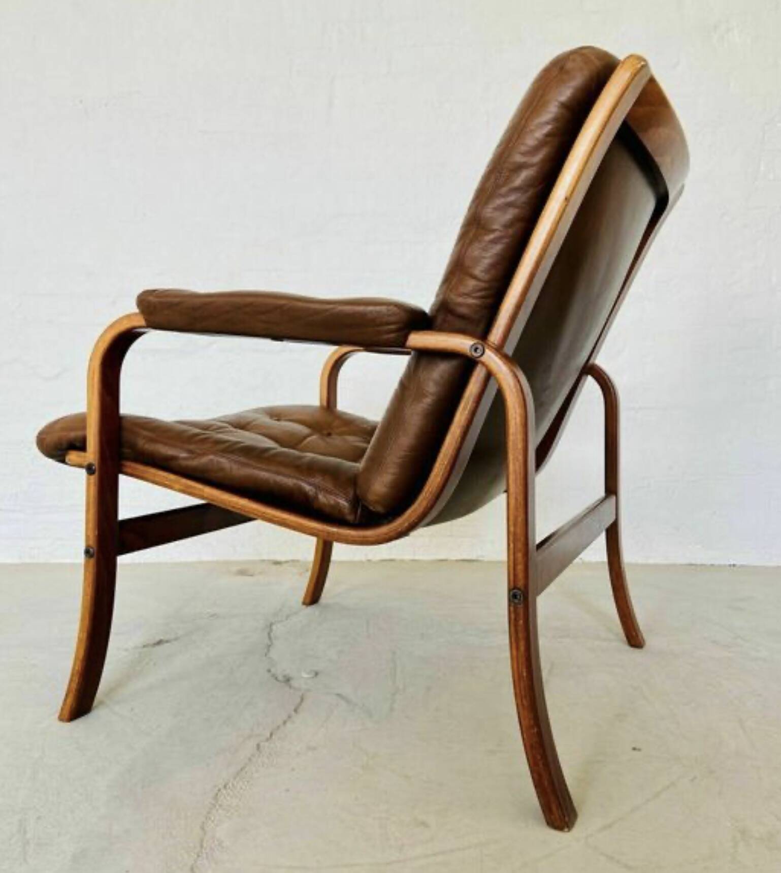 Vintage Retro Mid Century Scandinavian Gøte Møbler Lounge Chair By Nassjo Ab
