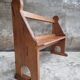 Antique wooden bench church bench hall bench 120 cm