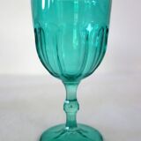 12 grands verres colorés vintage