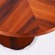 Functionalism Oval Table in Chrome and Walnut from Kovona, Czechia, 1960s