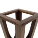 Brutalist design umbrella stand holder 60's wood