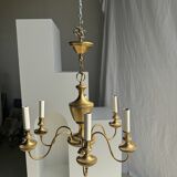 Lustre doré hollandais à 6 bras de lumière D50