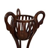 Elegante Porta Vaso Vintage in Ciliegio