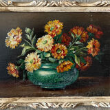"The dahlias" by E Lainé