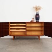 Mahogany cabinet, Danish design, 1970s, designer: Carlo Jensen, made in.