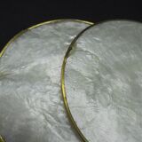 Set of 6 mother-of-pearl coasters
