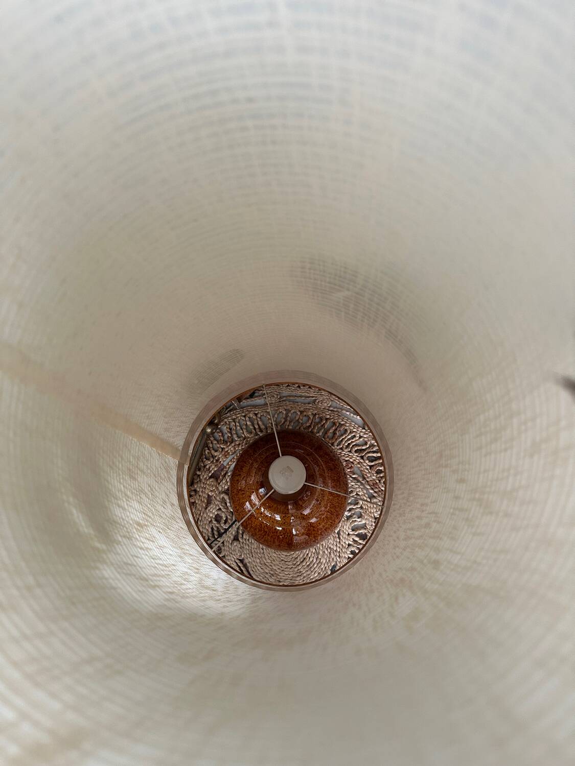 Vintage ceramic floor lamp from the 70s