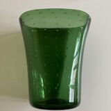 Empoli bubbles blown glass vase 1960