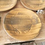 6 fish plates Longchamp Chantilly by Robert Picault