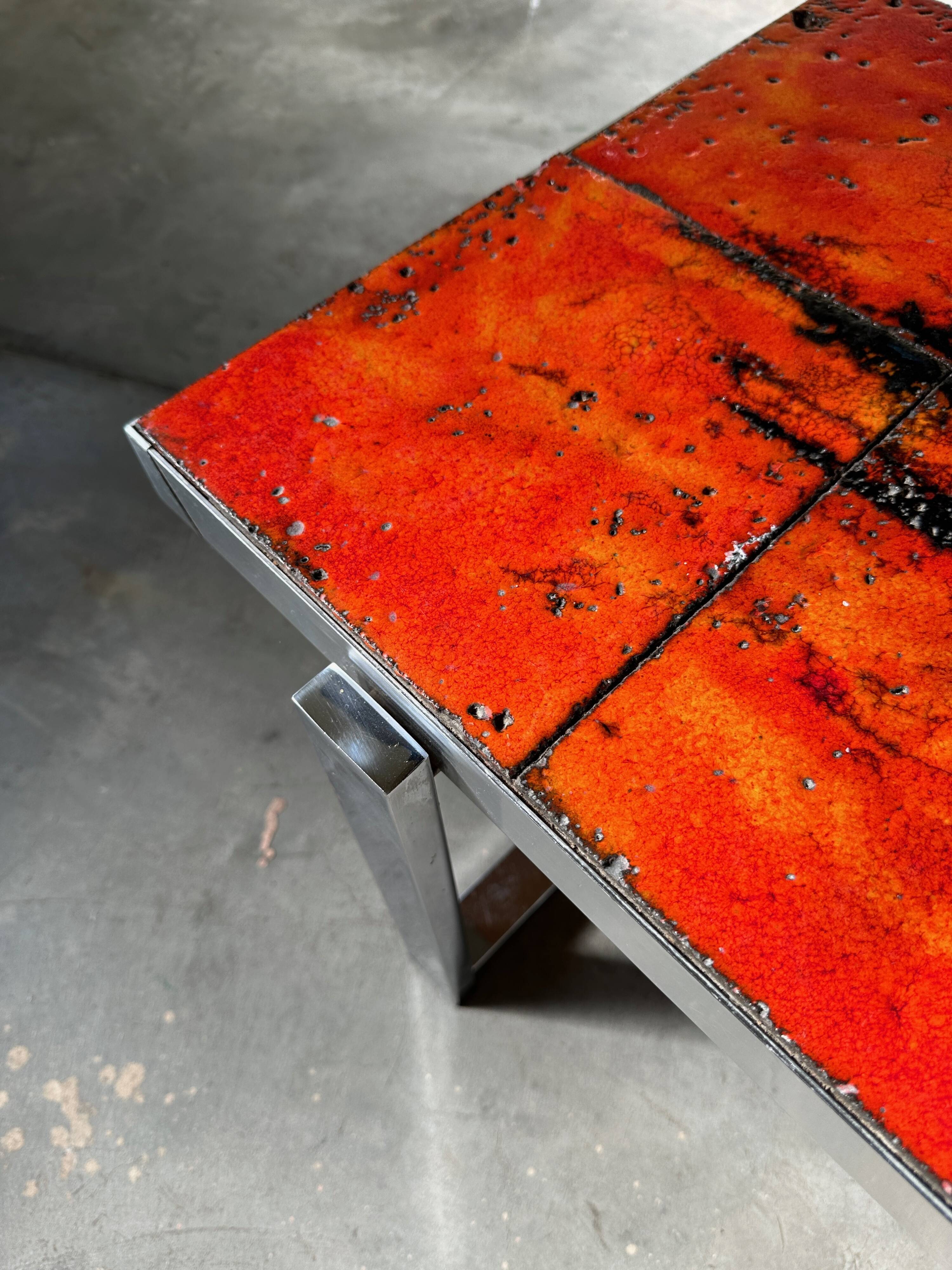 De Nisco 1970s Fat lava coffee table