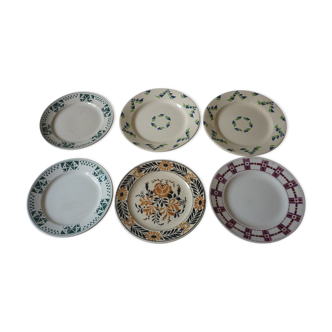 Lot of 6 plates of vintage parillas