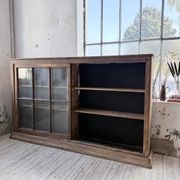 XXL industrial sideboard with glass doors