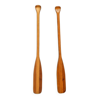Pair of wooden oars 135 cm