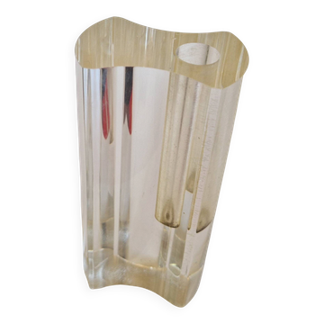 Vase soliflore lucite guzzini eo vintage 1970