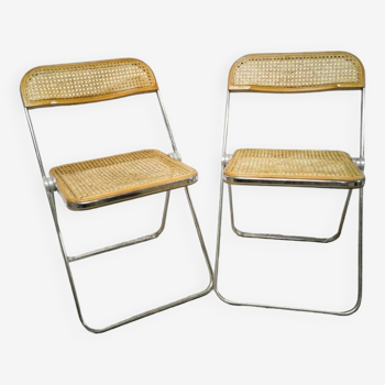 Paire de chaises "Plia" par Giancarlo Piretti pour Castelli