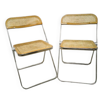 Paire de chaises "Plia" par Giancarlo Piretti pour Castelli