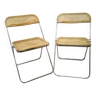 Paire de chaises "Plia" par Giancarlo Piretti pour Castelli