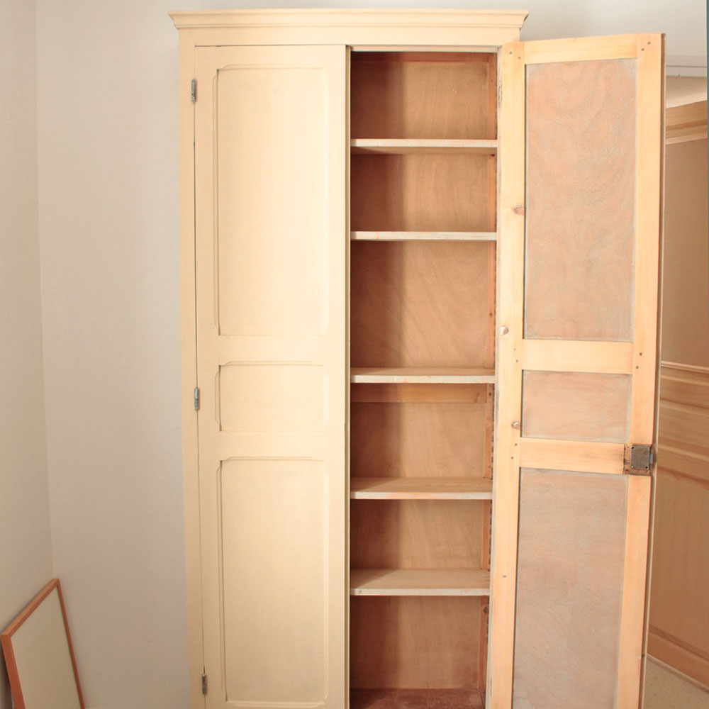 High and narrow Parisian wardrobe