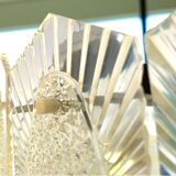 Mid century modern plexiglass chandelier for 4 lights