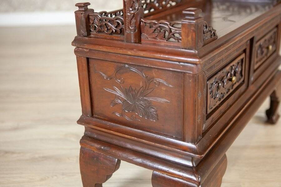 Antique Japanese Cabinet in Exotic Wood